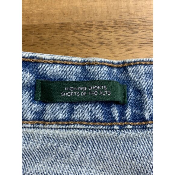 Wild Fable Junior Teens Distressed Denim High-Waisted Shorts w/ Raw Hem Size 8 - Picture 13 of 14